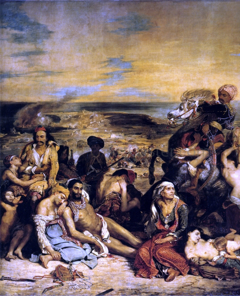 Eugene Delacroix The Massacre of Chios - Canvas Print