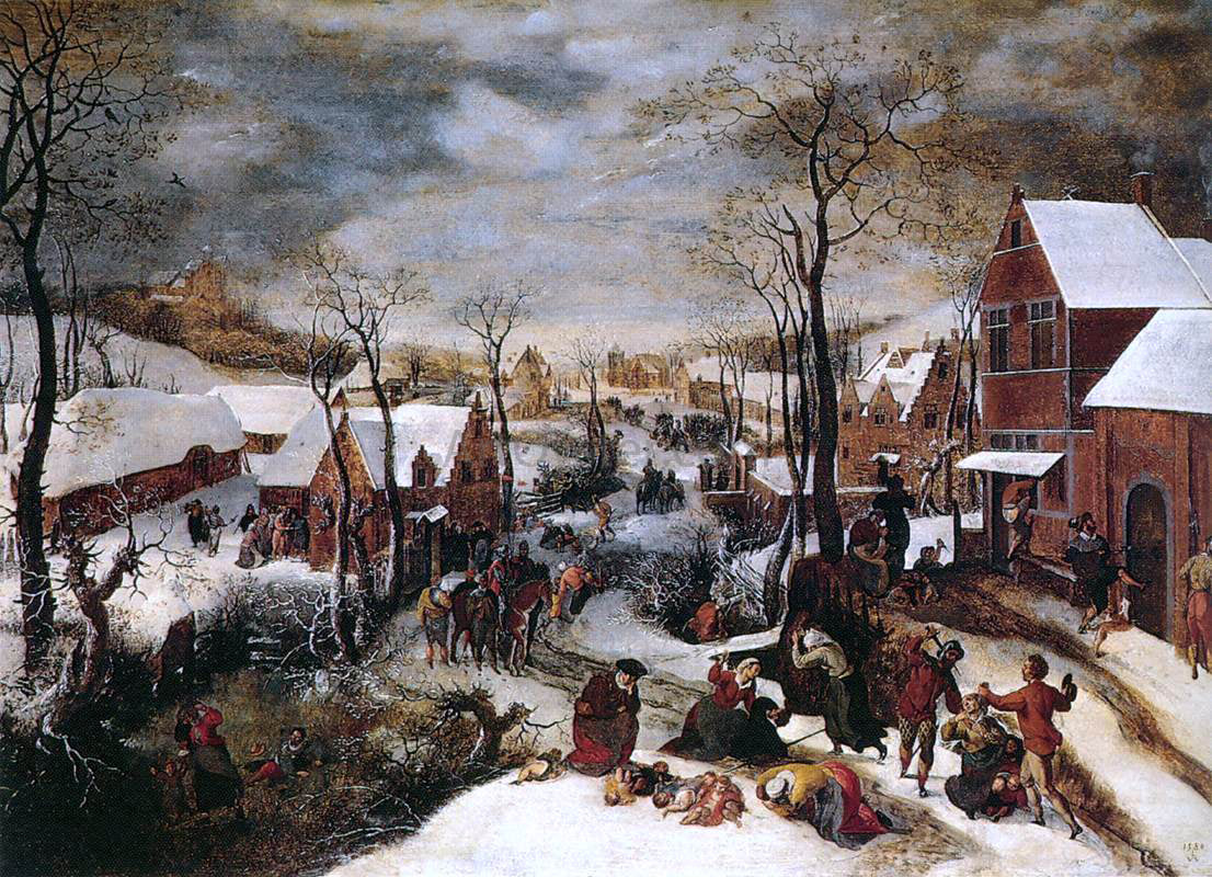 Lucas Van Valkenborch The Massacre of the Innocents - Canvas Print