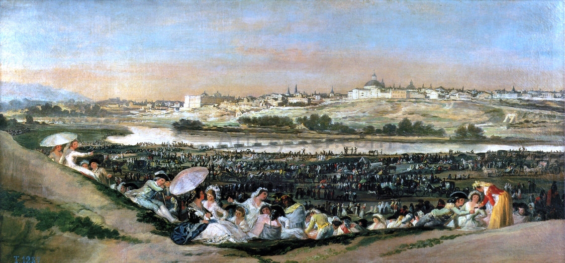 Francisco Jose de Goya Y Lucientes The Meadow of San Isidro - Canvas Print
