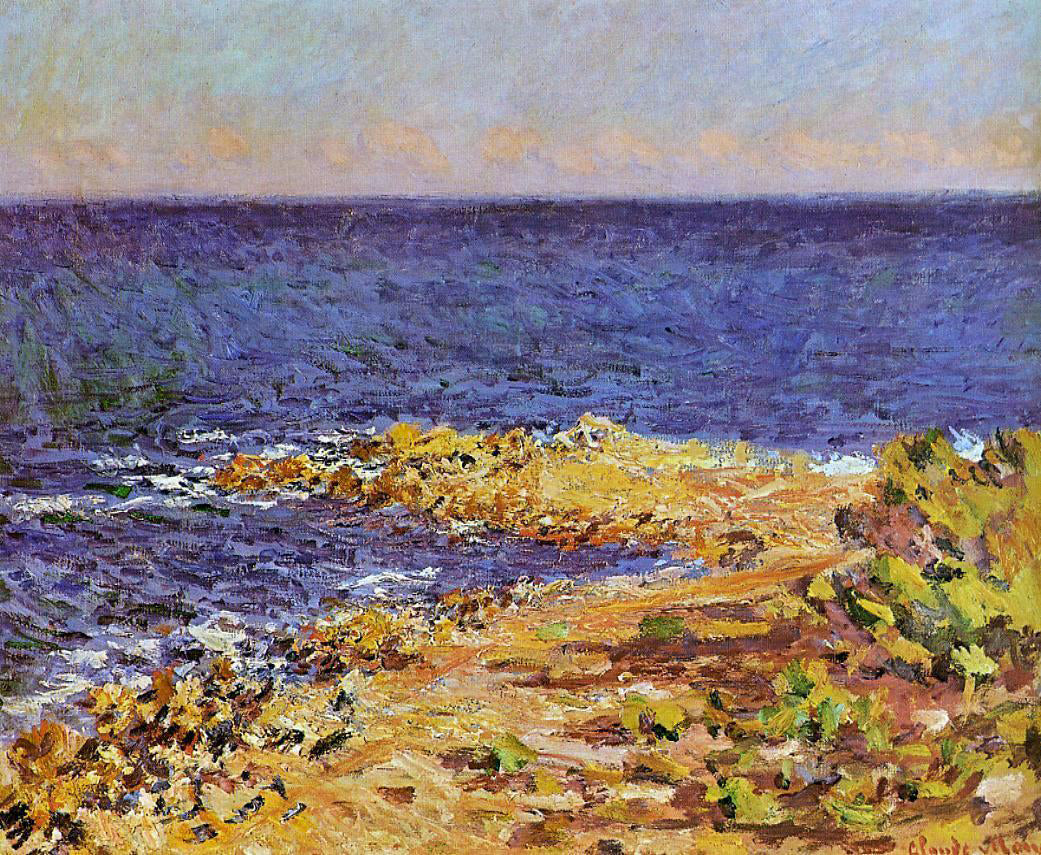 Claude Oscar Monet The Meditarranean at Antibes - Canvas Print