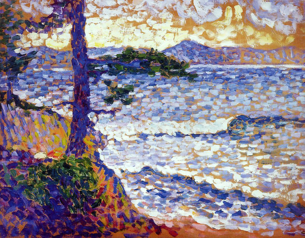 Henri Edmond Cross The Mediterranean Coast - Canvas Print
