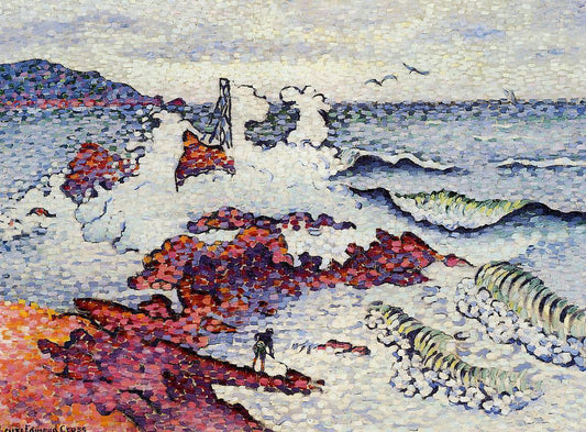 Henri Edmond Cross The Mediterranean, East Wind - Canvas Print