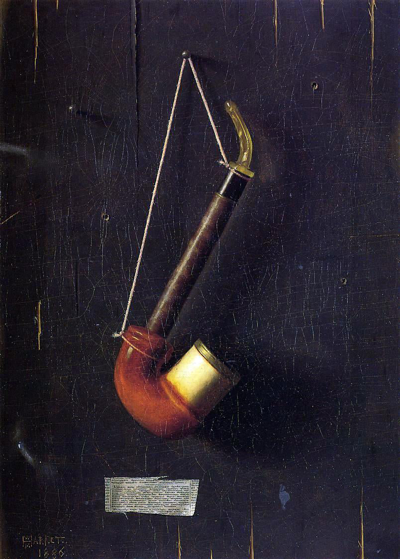 William Michael Harnett The Meerschaum - Canvas Print