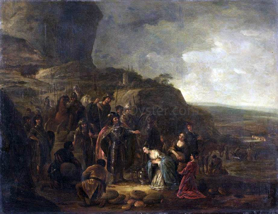 The Elder Jacob Willemsz De Wet The Meeting of David and Abigail - Canvas Print