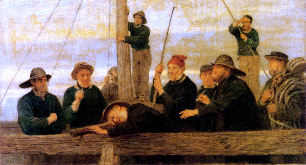 John Morgan The Men that Man the Life Boat - Canvas Print
