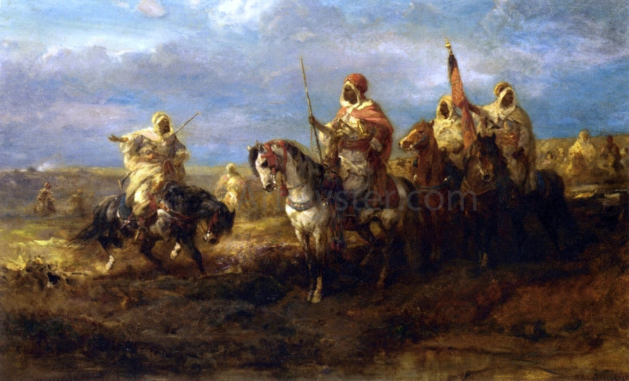 Adolf Schreyer The Messenger - Canvas Print