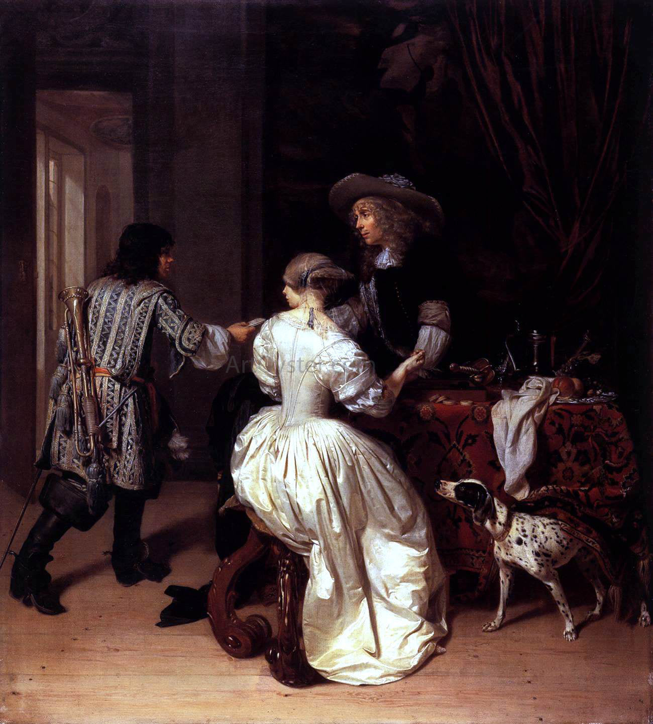 Johannes Verkolje The Messenger - Canvas Print