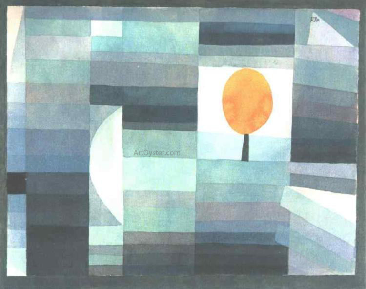Paul Klee The Messenger of Autumn - Canvas Print