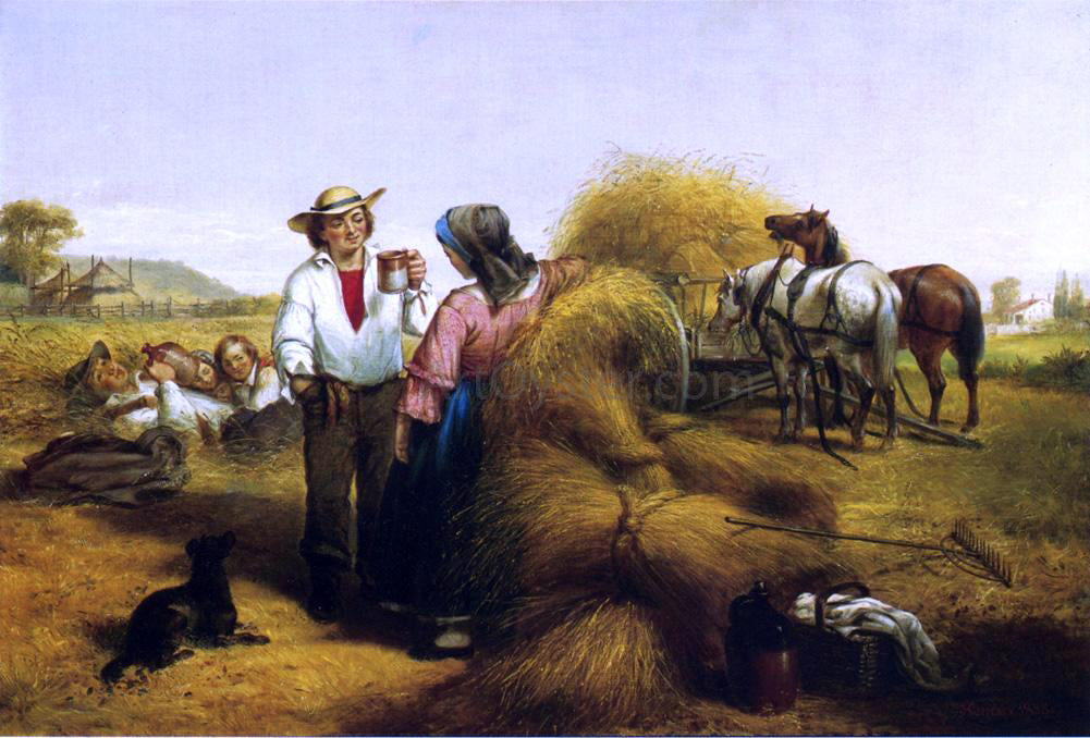 James A Cafferty The Midday Rest - Canvas Print