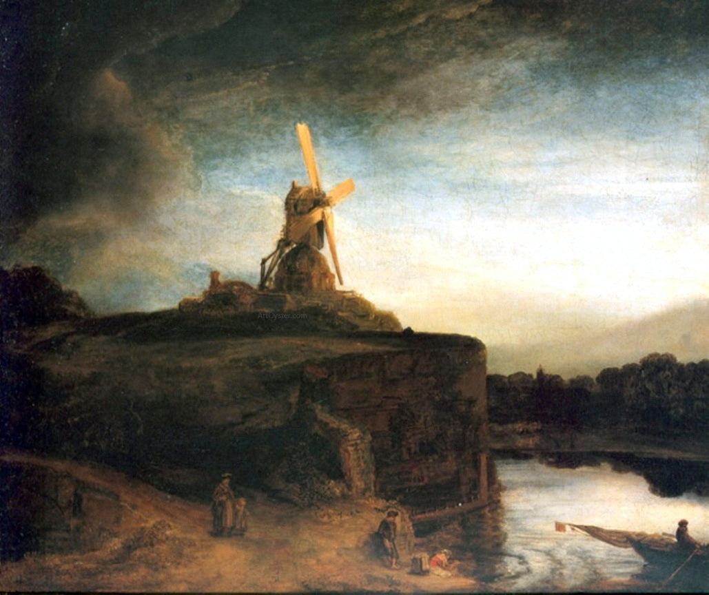 Rembrandt Van Rijn The Mill - Canvas Print