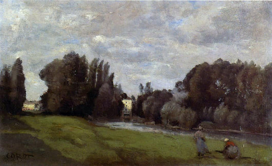 Jean-Baptiste-Camille Corot The Mill in the Trees - Canvas Print