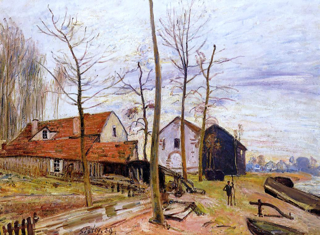 Alfred Sisley The Mills of Moret, Sunrise - Canvas Print