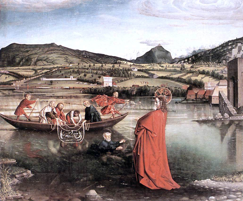 Konrad Witz The Miraculous Draught of Fishes - Canvas Print