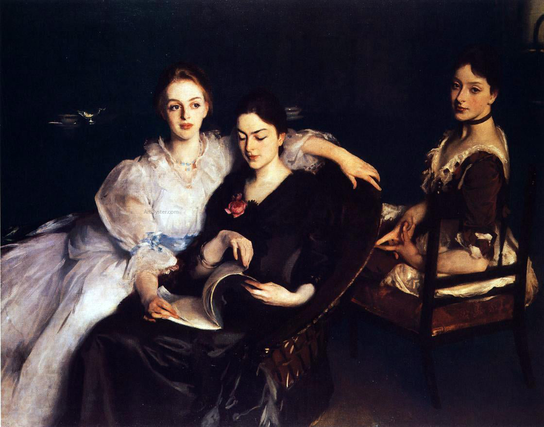John Singer Sargent The Misses Vickers - Canvas Print