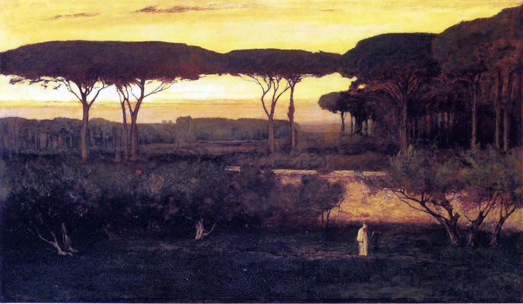 George Inness The Monk - Canvas Print