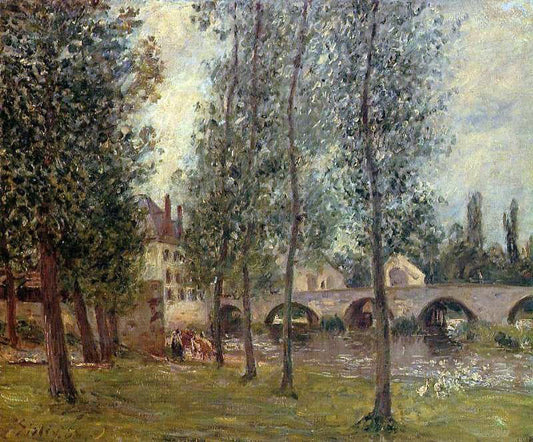 Camille Pissarro The Moret Bridge - Canvas Print