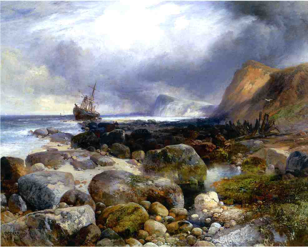 Thomas Moran The Morning After - Canvas Print
