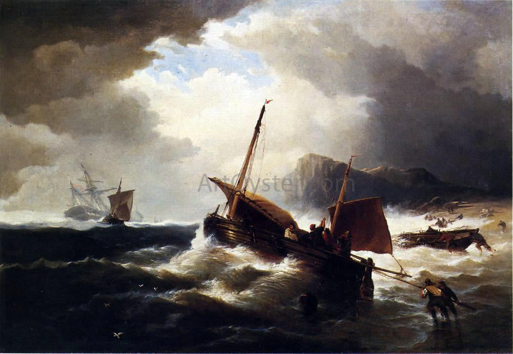 Edward Moran The Morning After the Wreck - Canvas Print