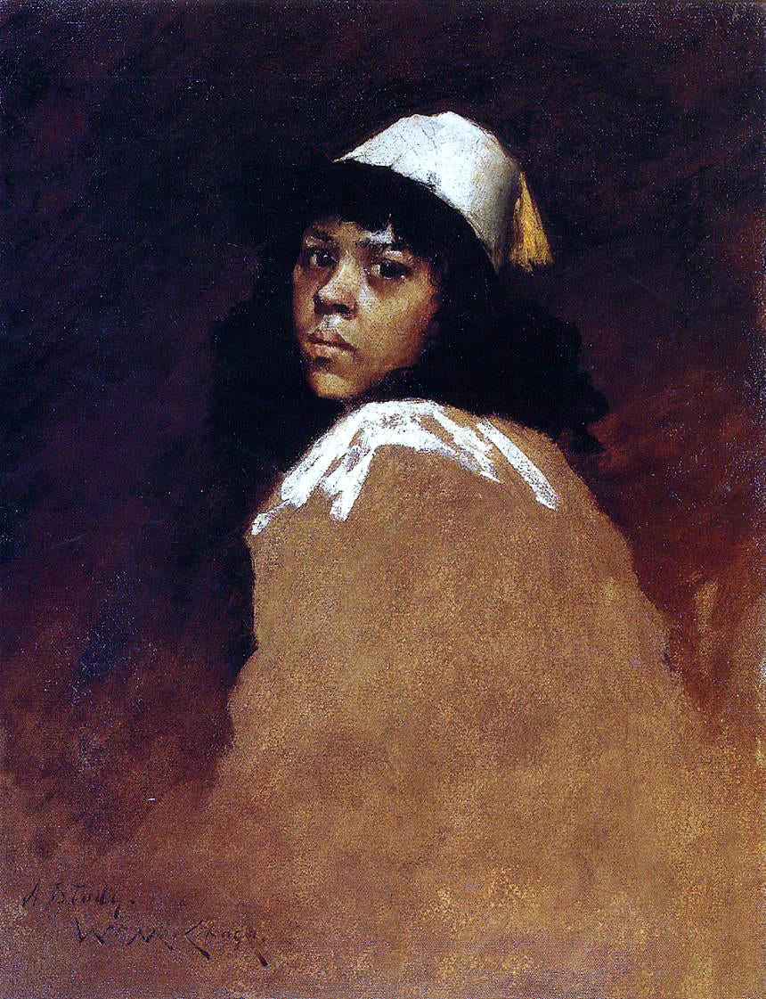 William Merritt Chase The Moroccan Girl - Canvas Print