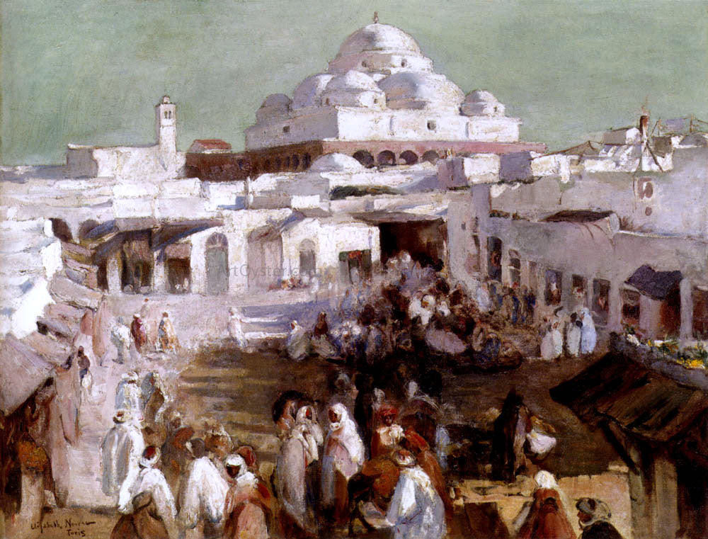 Elizabeth Nourse The Mosque, Tunis - Canvas Print