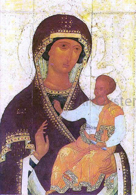 Dionysius The Mother of God Hodigitria - Canvas Print