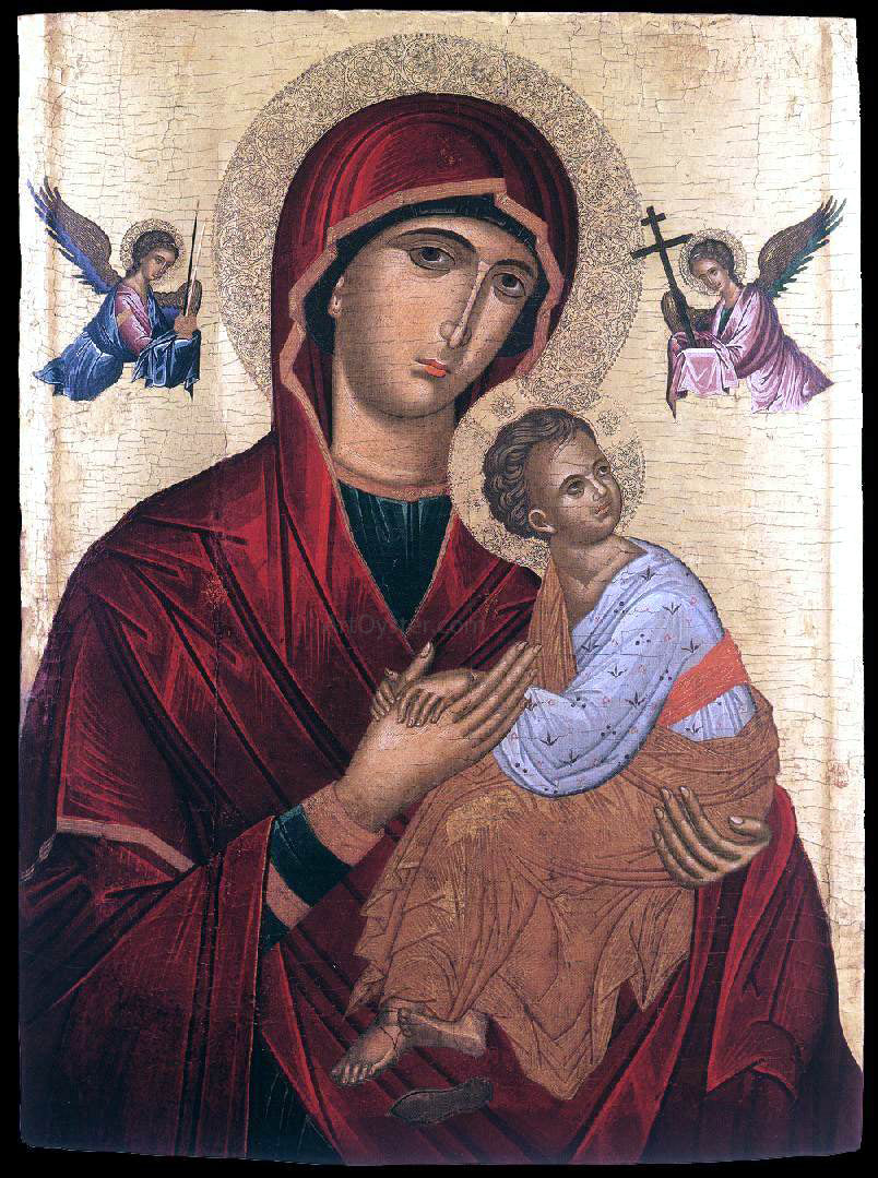 Andreas Ritzos The Mother of God of Passion - Canvas Print
