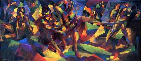 Arthur B Davies The Mountaineers - Canvas Print