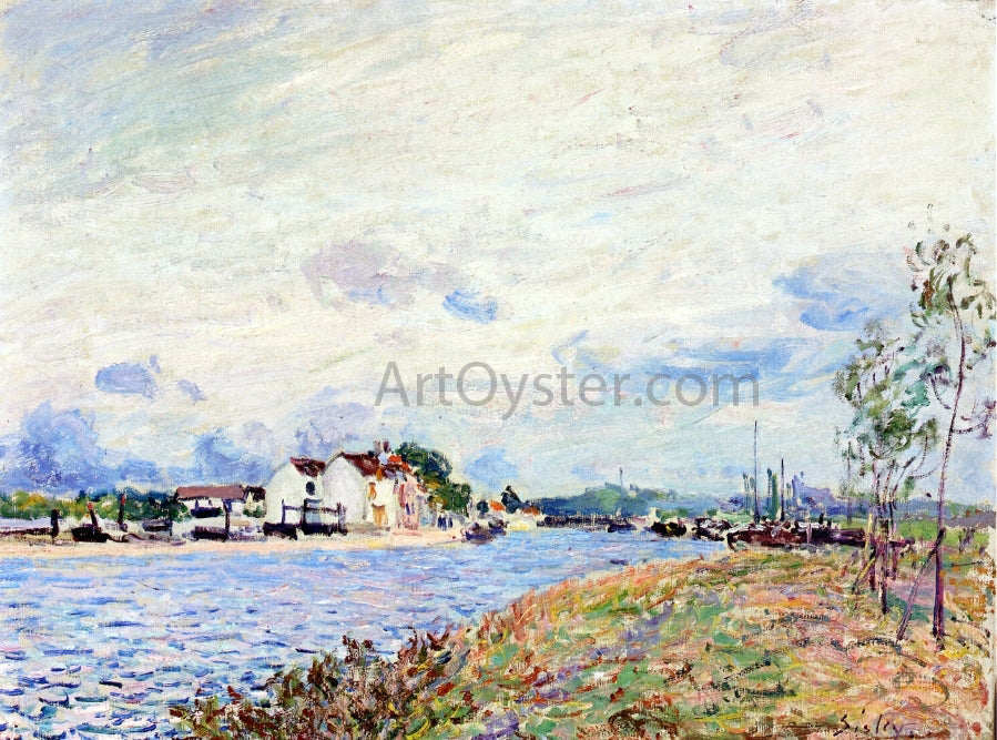 Alfred Sisley The Mouth of the Loing at Saint-Mammes - Canvas Print