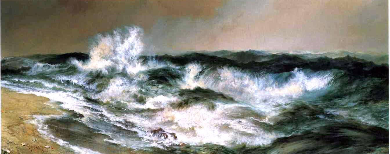 Thomas Moran The Much Resounding Sea - Canvas Print