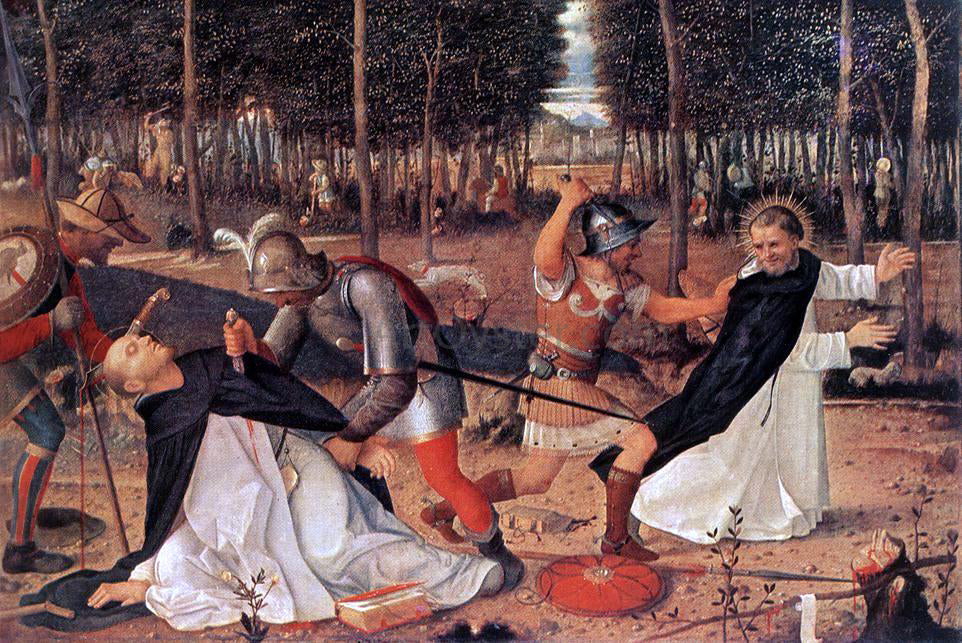 Giovanni Bellini The Murder of St Peter the Martyr - Canvas Print