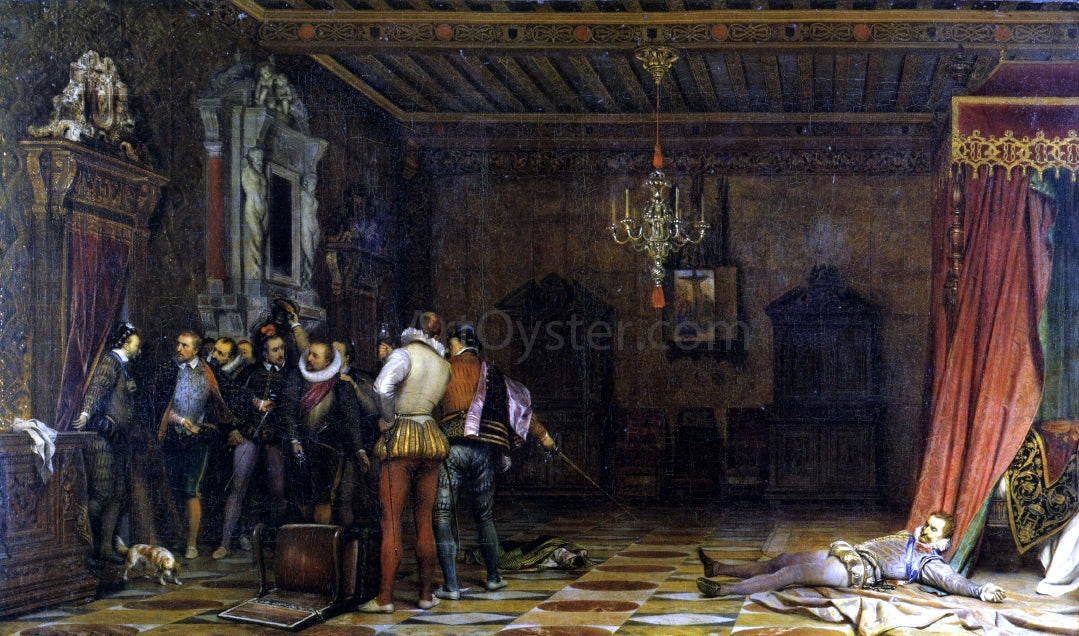 Paul Delaroche The Murder of the Duke of Guise - Canvas Print