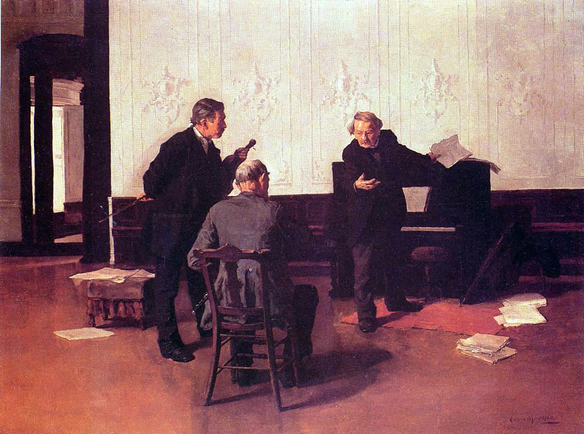 Louis C Moeller The Music Lovers - Canvas Print