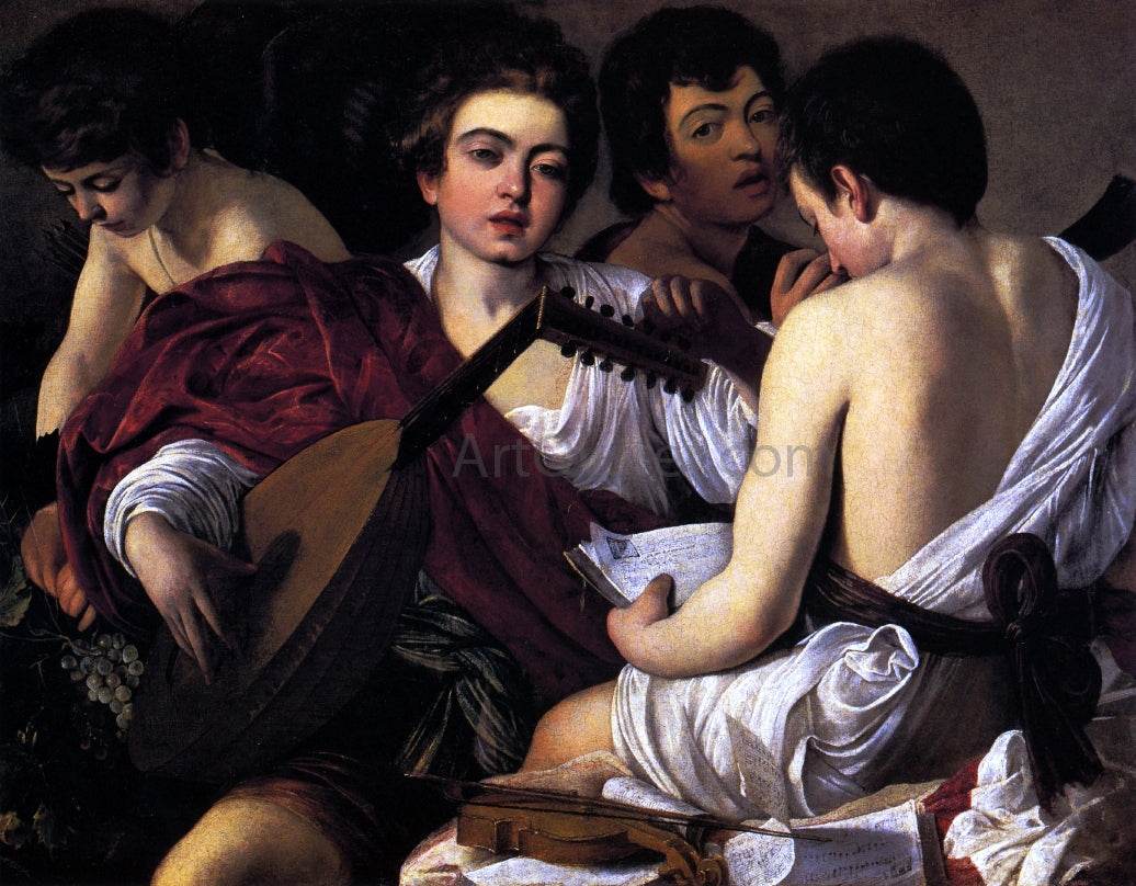 Caravaggio The Musicians - Canvas Print