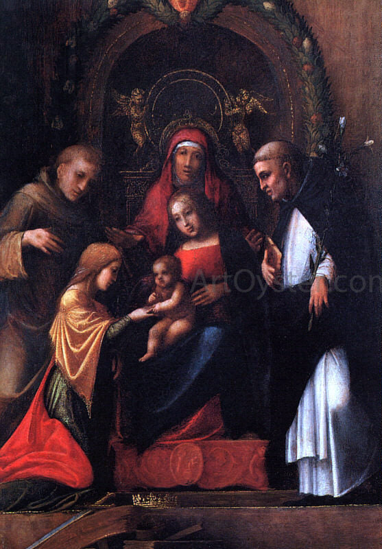 Correggio The Mystic Marriage of St. Catherine - Canvas Print