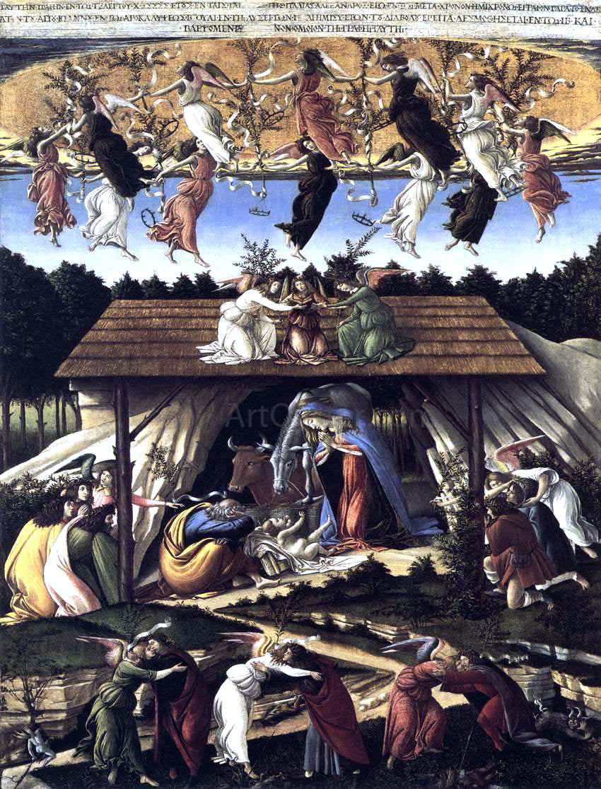 Sandro Botticelli The Mystical Nativity - Canvas Print