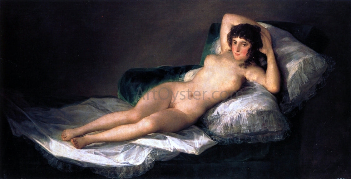 Francisco Jose de Goya Y Lucientes The Naked Maja - Canvas Print