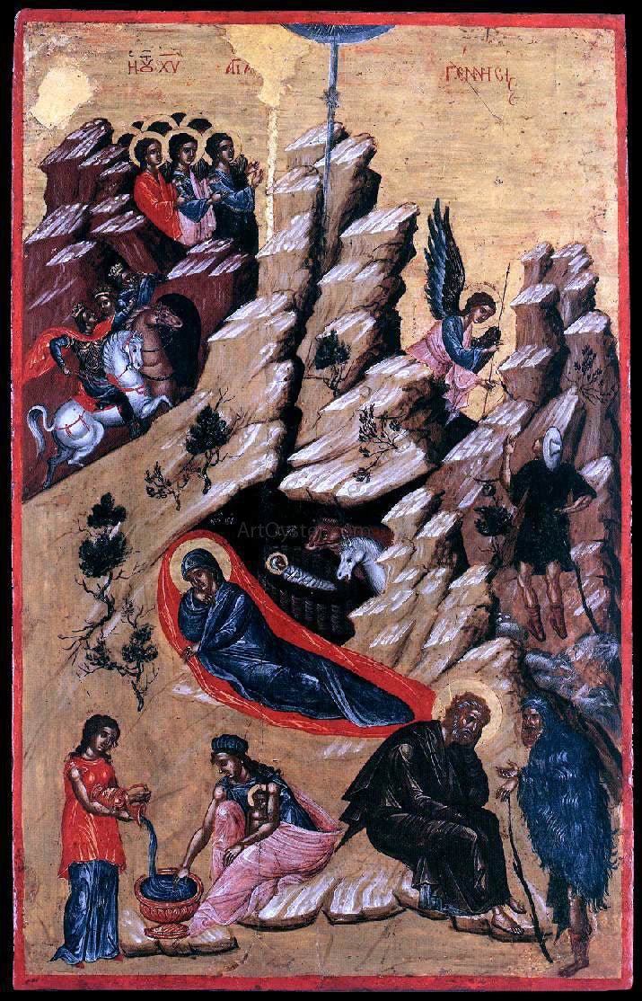 Unknown Painters Masters The Nativity - Canvas Print