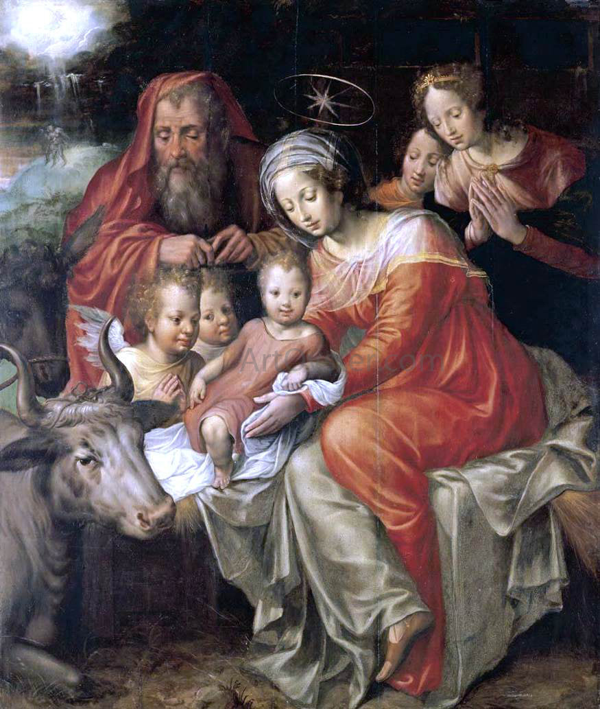 Jacob De Backer The Nativity - Canvas Print