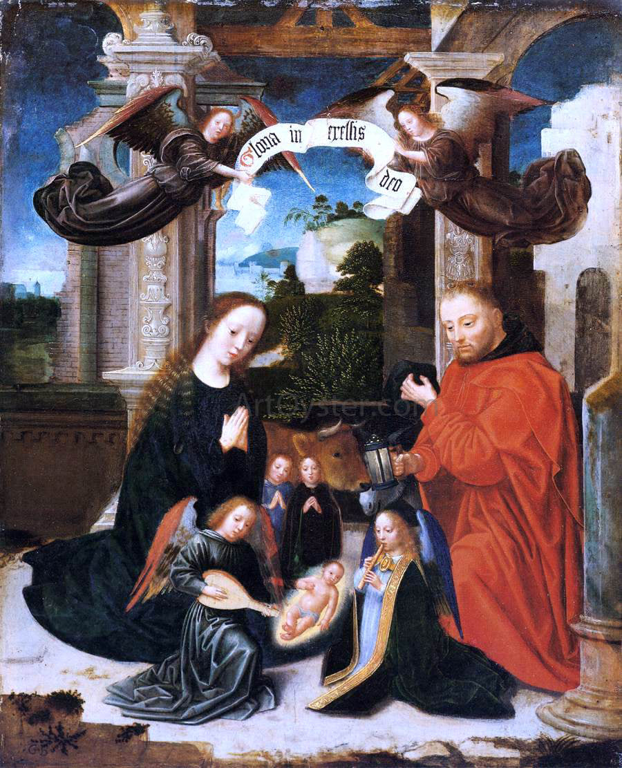 Willem Benson The Nativity - Canvas Print