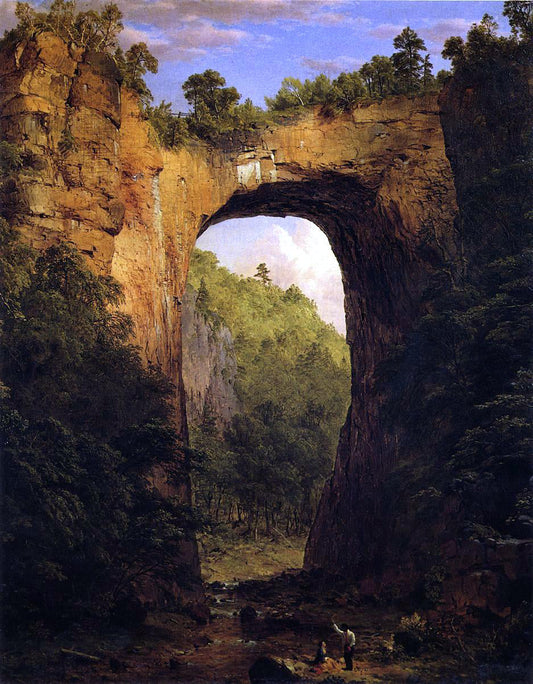 Frederic Edwin Church The Natural Bridge, Virginia - Canvas Print