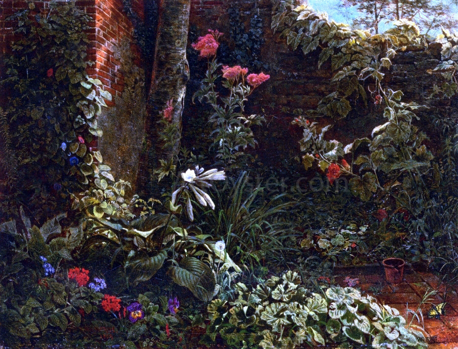 William Trost Richards The Neglected Garden - Canvas Print