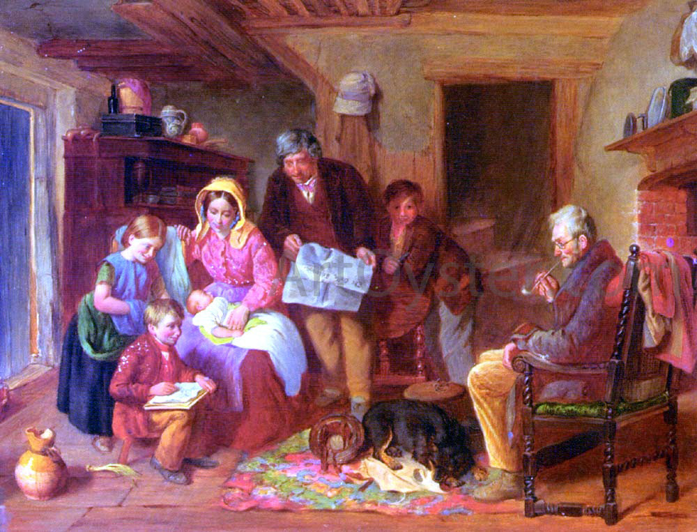 William Henry Knight The New Arrival - Canvas Print