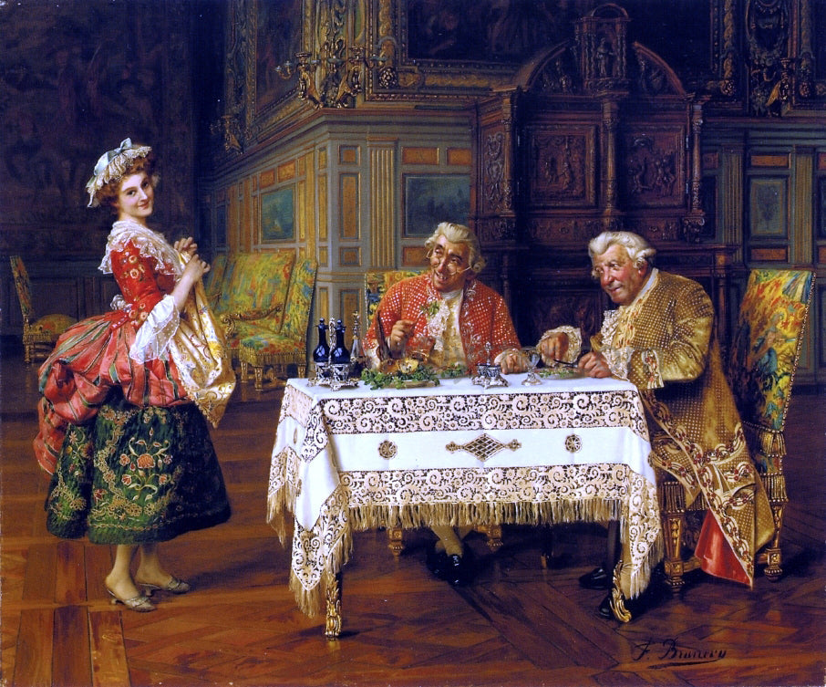 Francois Brunery The New Servant - Canvas Print