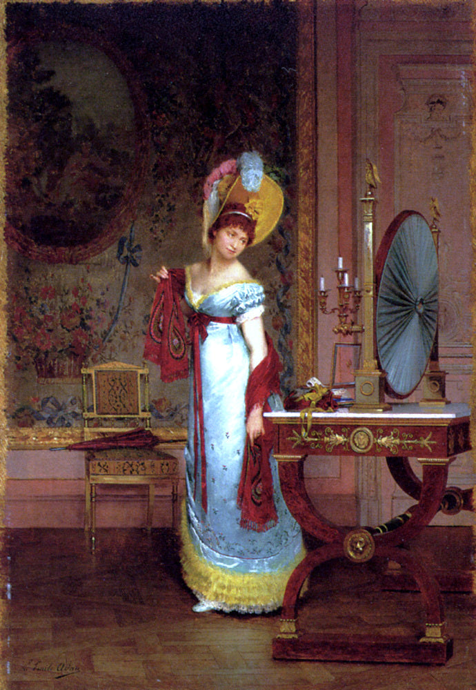 Louis Emile Adan The New Shawl - Canvas Print