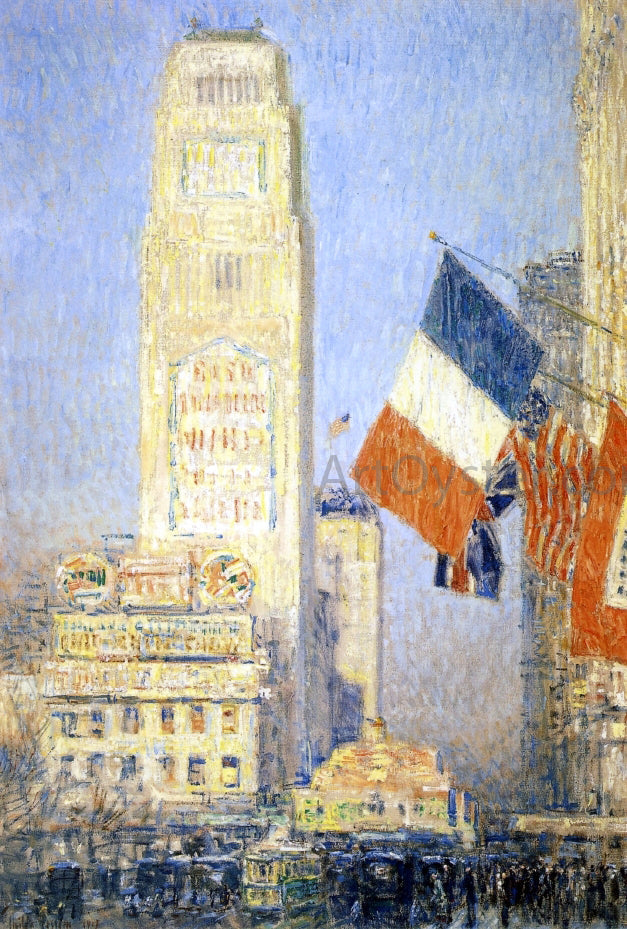 Frederick Childe Hassam The New York Bouquet, West Forty-Second Street - Canvas Print