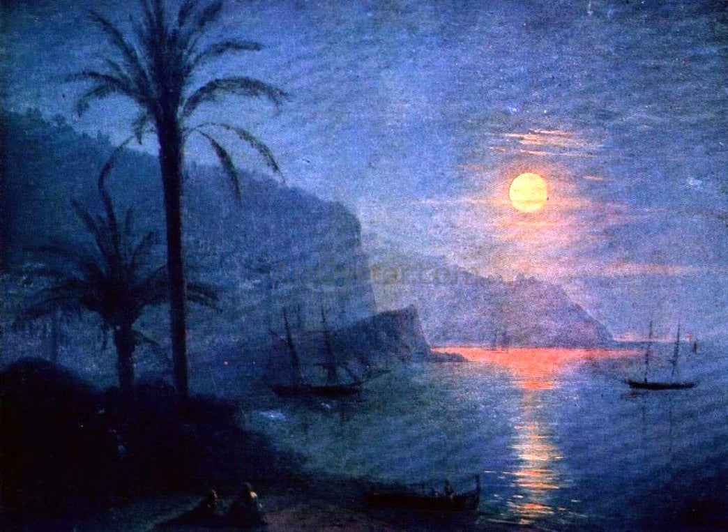Ivan Constantinovich Aivazovsky The Nice at Night - Canvas Print