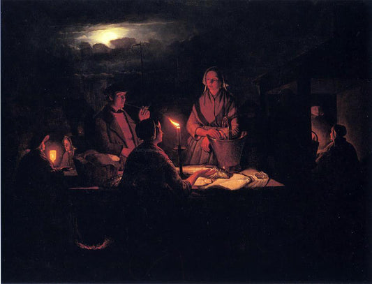 Petrus Van Schendel The Night Market - Canvas Print