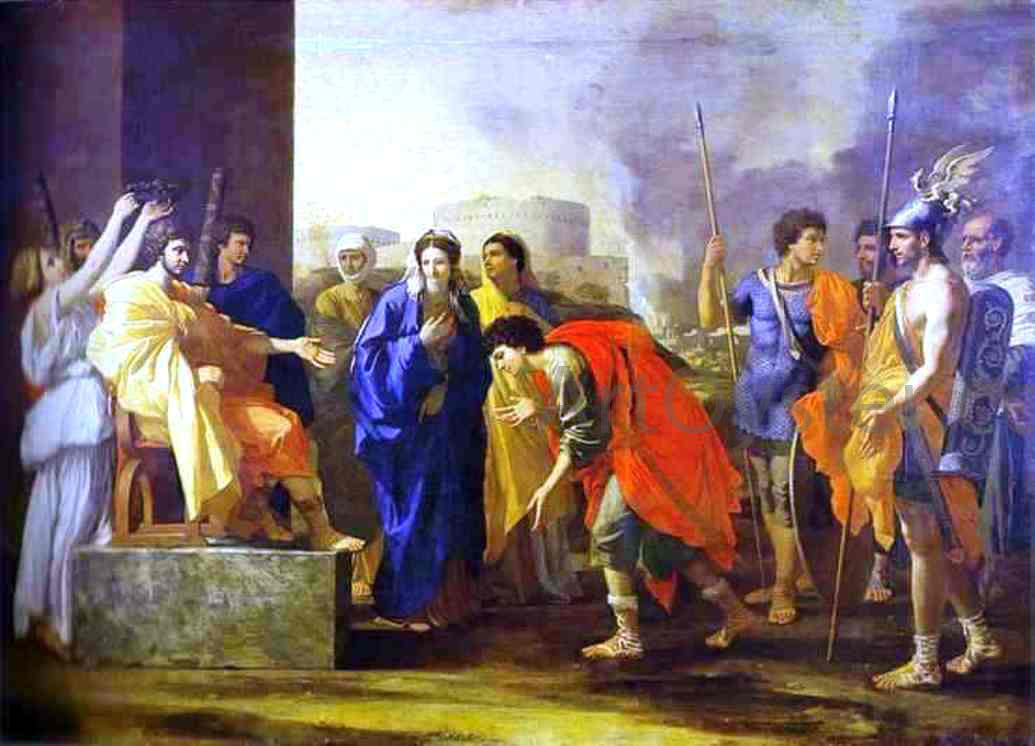 Nicolas Poussin The Noble Deed of Scipio - Canvas Print