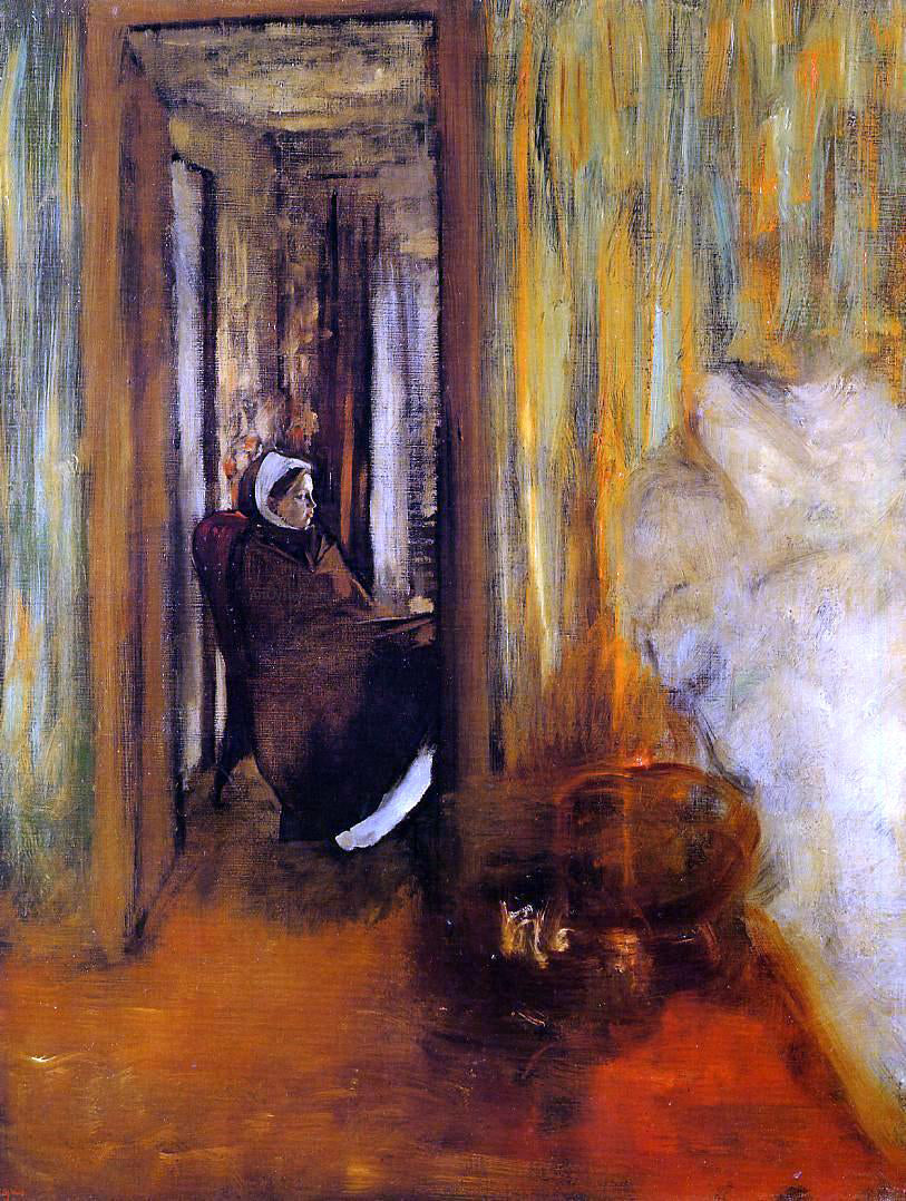Edgar Degas The Nurse - Canvas Print