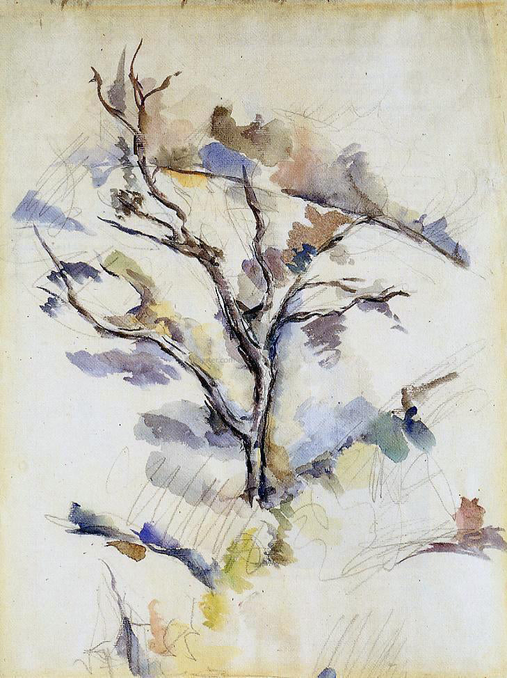 Paul Cezanne The Oak Tree - Canvas Print